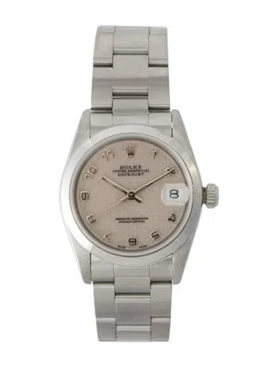 Pre-owned Rolex Datejust Watch, 31mm In Multi