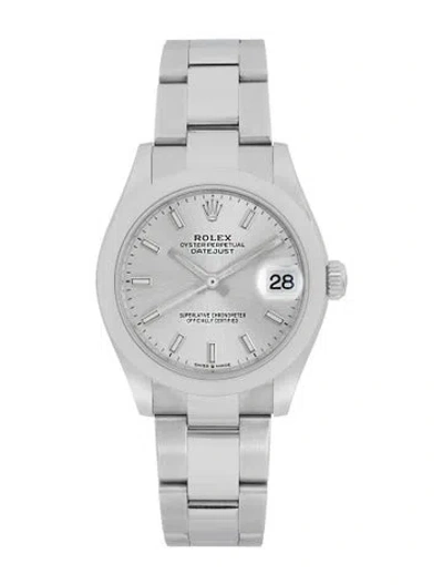 Pre-owned Rolex Datejust Watch, 31mm In Multi