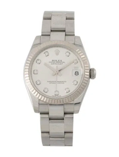 Pre-owned Rolex Datejust Watch, 31mm In Multi