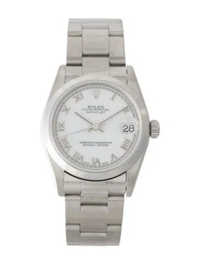 Pre-owned Rolex Datejust Watch, 31mm In Multi