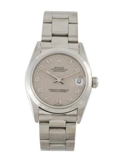 Pre-owned Rolex Datejust Watch, 31mm In Multi