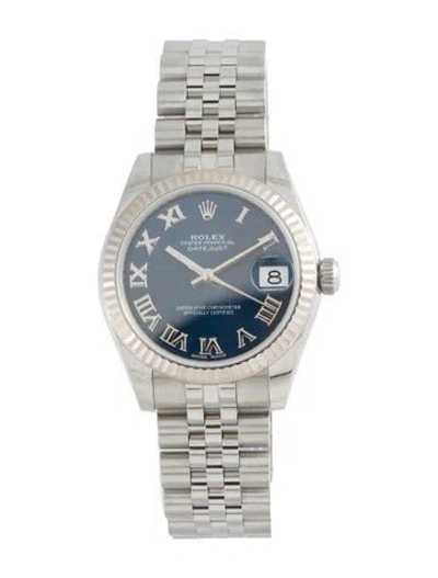 Pre-owned Rolex Datejust Watch, 31mm In Multi