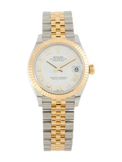 Pre-owned Rolex Datejust Watch, 31mm In Multi