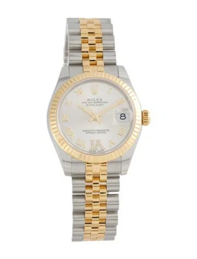 Pre-owned Rolex Datejust Watch, 31mm In Multi