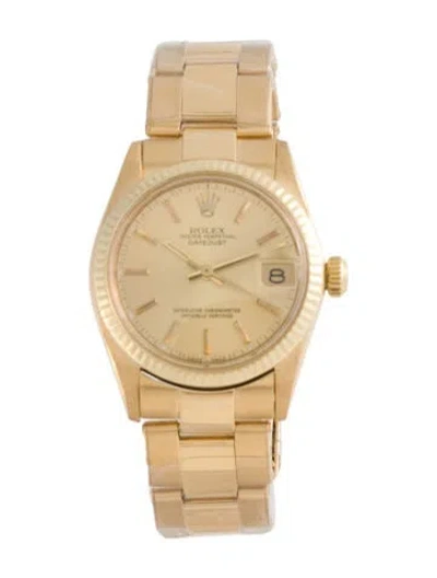 Pre-owned Rolex Datejust Watch, 31mm In Multi