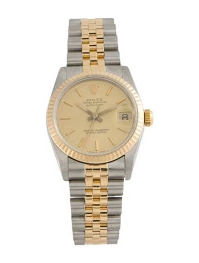 Pre-owned Rolex Datejust Watch, 31mm In Multi