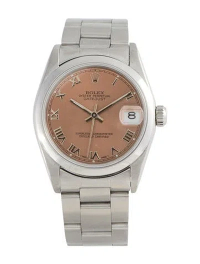 Pre-owned Rolex Datejust Watch, 31mm In Multi