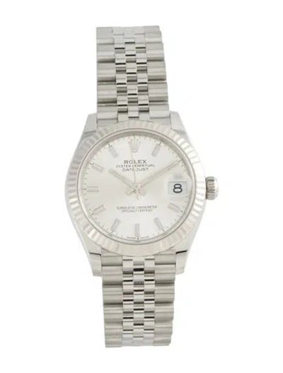 Pre-owned Rolex Datejust Watch, 31mm In Multi
