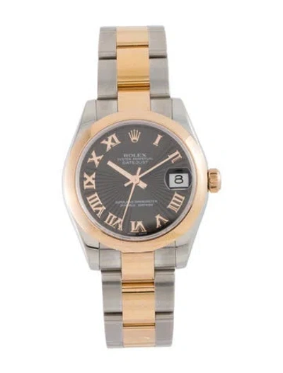 Pre-owned Rolex Datejust Watch, 31mm In Multi
