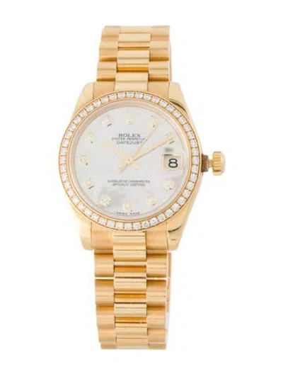 Pre-owned Rolex Datejust Watch, 31mm In Multi