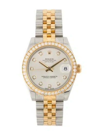 Pre-owned Rolex Datejust Watch, 31mm In Multi