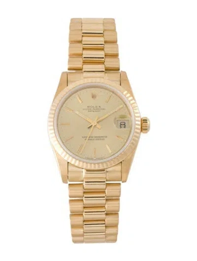 Pre-owned Rolex Datejust Watch, 31mm In Multi