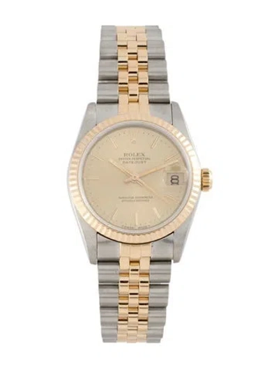 Pre-owned Rolex Datejust Watch, 31mm In Multi