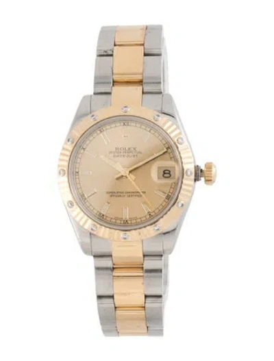 Pre-owned Rolex Datejust Watch, 31mm In Multi