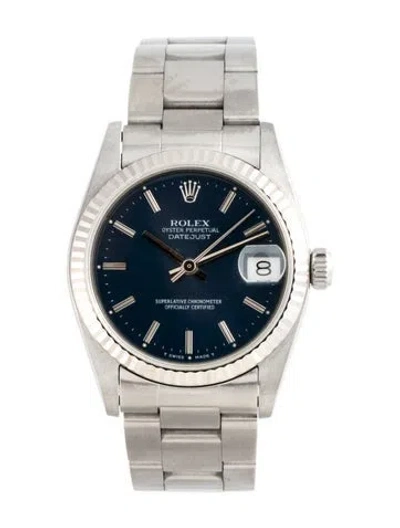Pre-owned Rolex Datejust Watch, 31mm In Multi