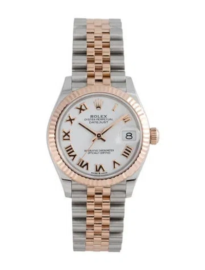 Pre-owned Rolex Datejust Watch, 31mm In Multicolor