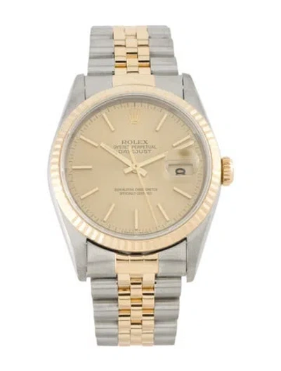 Pre-owned Rolex Datejust Watch, 36mm In Multi