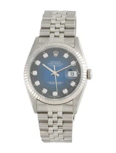 Pre-owned Rolex Datejust Watch, 36mm In Multi