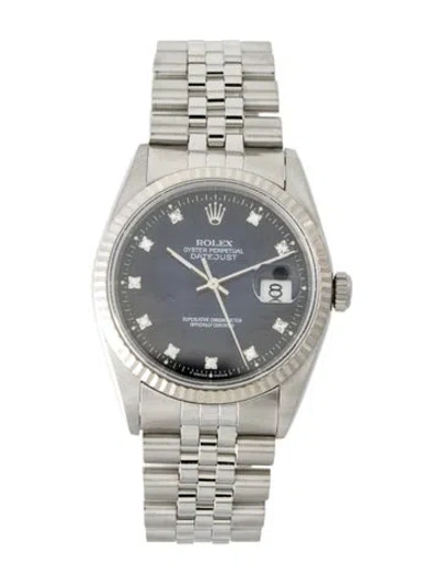Pre-owned Rolex Datejust Watch, 36mm In Multi