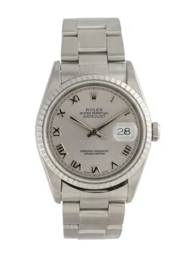 Pre-owned Rolex Datejust Watch, 36mm In Multi