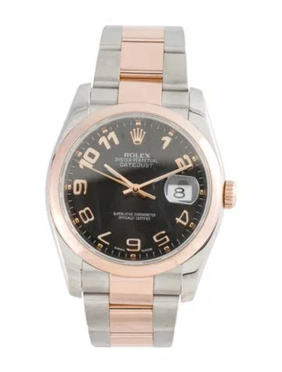 Pre-owned Rolex Datejust Watch, 36mm In Multi