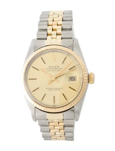 Pre-owned Rolex Datejust Watch, 36mm In Multi