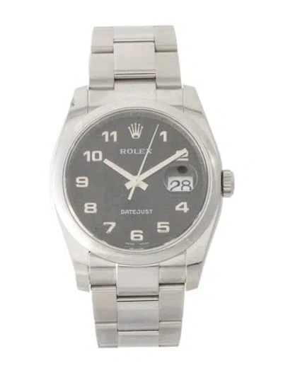 Pre-owned Rolex Datejust Watch, 36mm In Multi