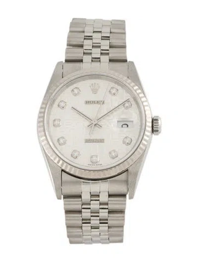Pre-owned Rolex Datejust Watch, 36mm In Multi