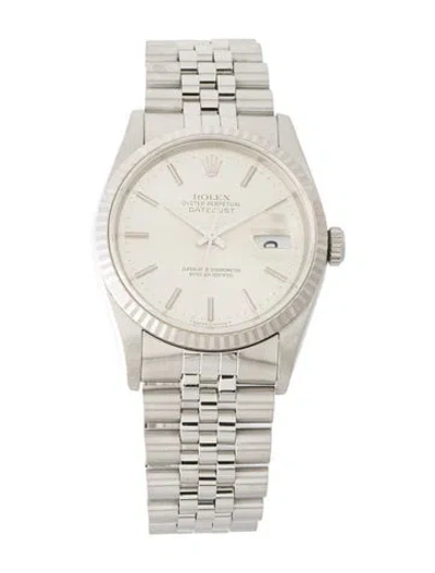Pre-owned Rolex Datejust Watch, 36mm In Multi