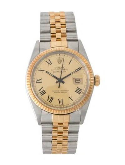 Pre-owned Rolex Datejust Watch, 36mm In Multi