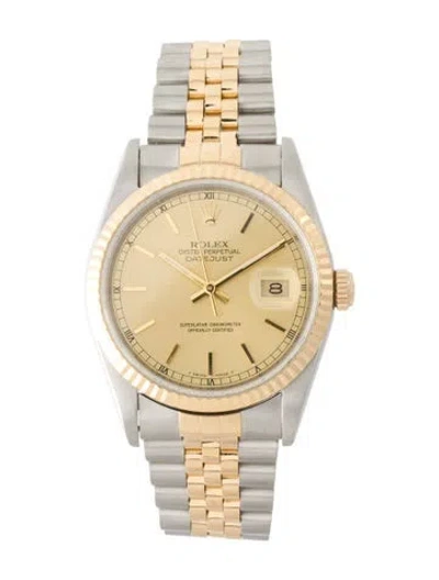 Pre-owned Rolex Datejust Watch, 36mm In Multi