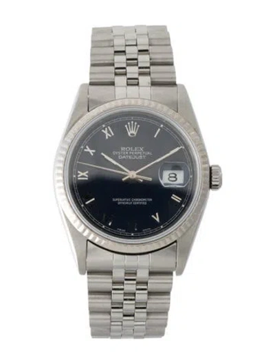 Pre-owned Rolex Datejust Watch, 36mm In Multi