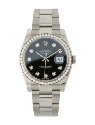 Pre-owned Rolex Datejust Watch, 36mm In Multi