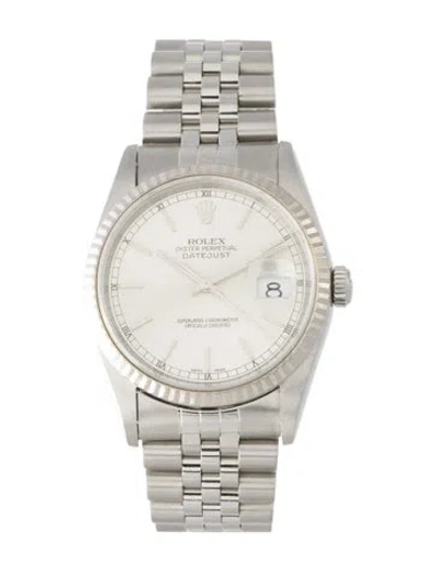 Pre-owned Rolex Datejust Watch, 36mm In Multi