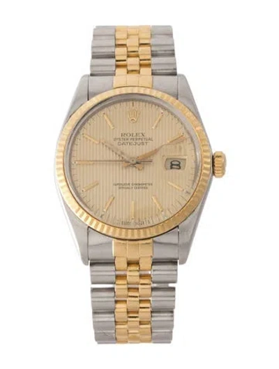 Pre-owned Rolex Datejust Watch, 36mm In Multi
