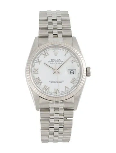 Pre-owned Rolex Datejust Watch, 36mm In Multi