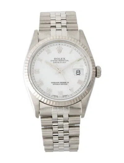 Pre-owned Rolex Datejust Watch, 36mm In Multi