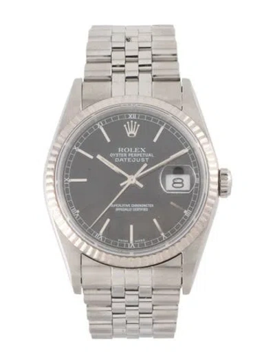 Pre-owned Rolex Datejust Watch, 36mm In Multi