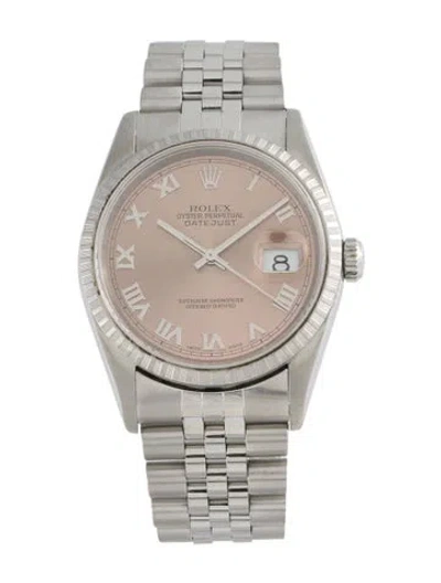Pre-owned Rolex Datejust Watch, 36mm In Multi
