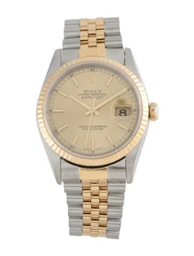 Pre-owned Rolex Datejust Watch, 36mm In Multi