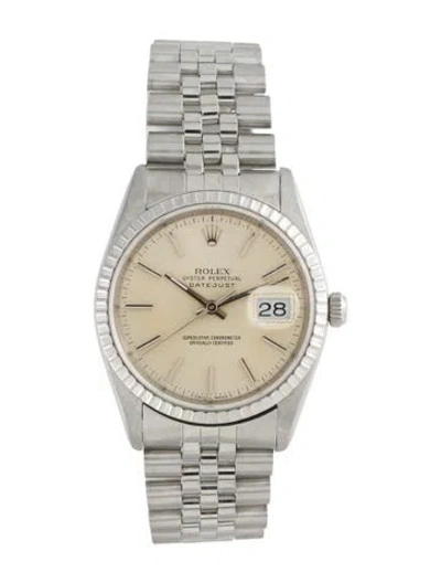 Pre-owned Rolex Datejust Watch, 36mm In Multi