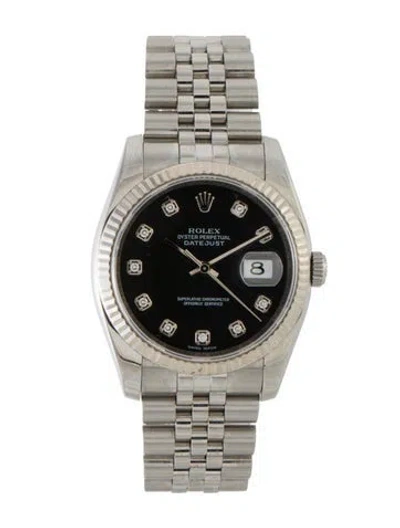 Pre-owned Rolex Datejust Watch, 36mm In Multi