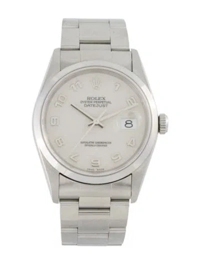Pre-owned Rolex Datejust Watch, 36mm In Multi