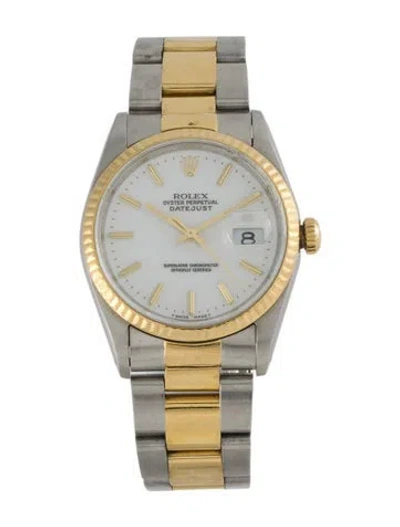 Pre-owned Rolex Datejust Watch, 36mm In Multi
