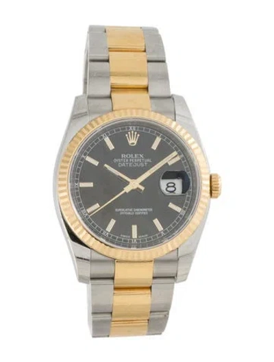 Pre-owned Rolex Datejust Watch, 36mm In Multi