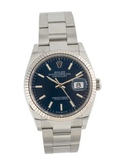 Pre-owned Rolex Datejust Watch, 36mm In Multi