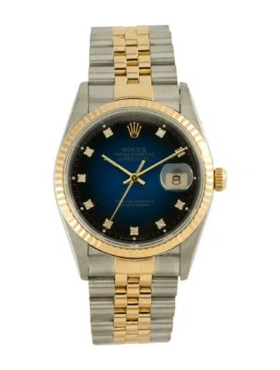 Pre-owned Rolex Datejust Watch, 36mm In Multi