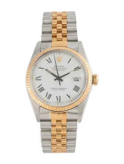 Pre-owned Rolex Datejust Watch, 36mm In Multi