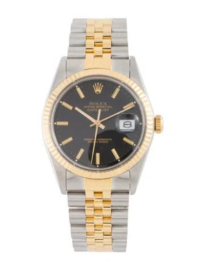 Pre-owned Rolex Datejust Watch, 36mm In Multi