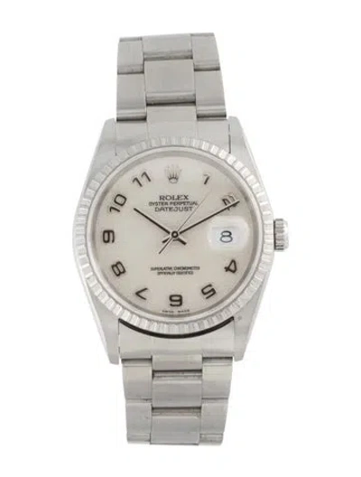 Pre-owned Rolex Datejust Watch, 36mm In Multi